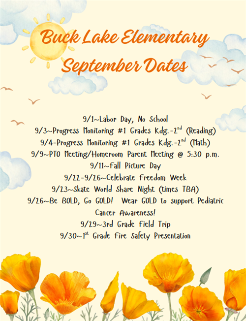 September 2025 dates
